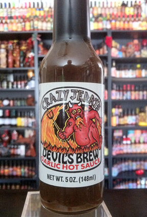 Crazy Jerry's Devil's Brew Garlic Hot Sauce