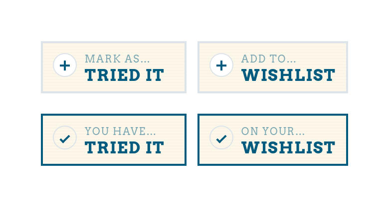 New 'Tried It' and 'Wishlist' Features Released